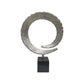 17" Black and Silver Marble and Aluminum Tabletop Sculpture