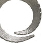 17" Black and Silver Marble and Aluminum Tabletop Sculpture