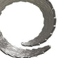 17" Black and Silver Marble and Aluminum Tabletop Sculpture