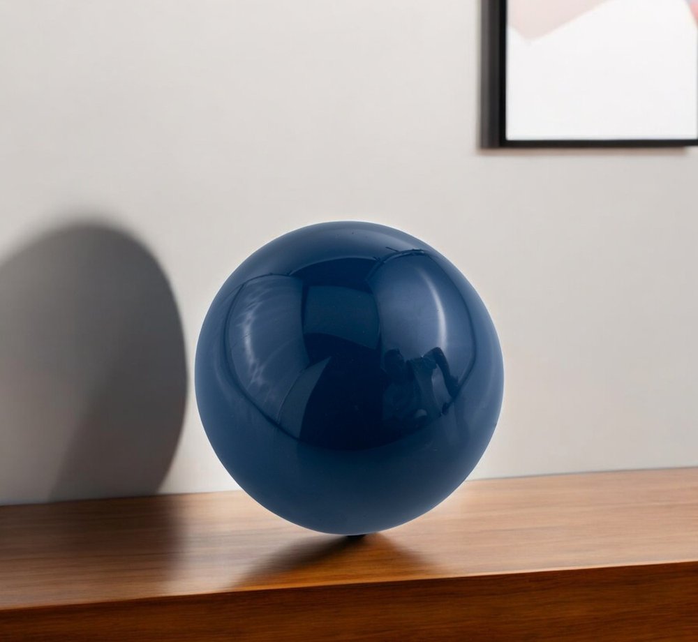 3" Silver Metal Decorative Orb