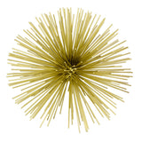 10" Antique Gold Finish Large Urchin Sphere