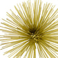 Set of Two White Iron Decorative Spiky Sphere Tabletop Sculpture