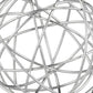 12" Silver Iron Decorative Orb Tabletop Sculpture