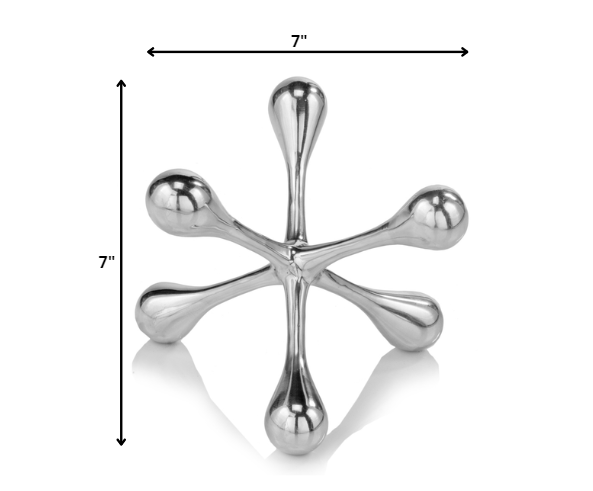 5" Silver Finish Decorative Jack