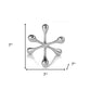 5" Silver Finish Decorative Jack
