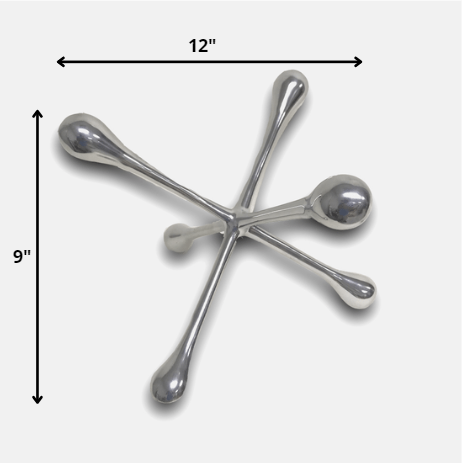 5" Silver Finish Decorative Jack