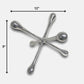7" Silver Buffed Aluminum Decorative Jack