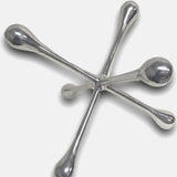 5" Silver Finish Decorative Jack