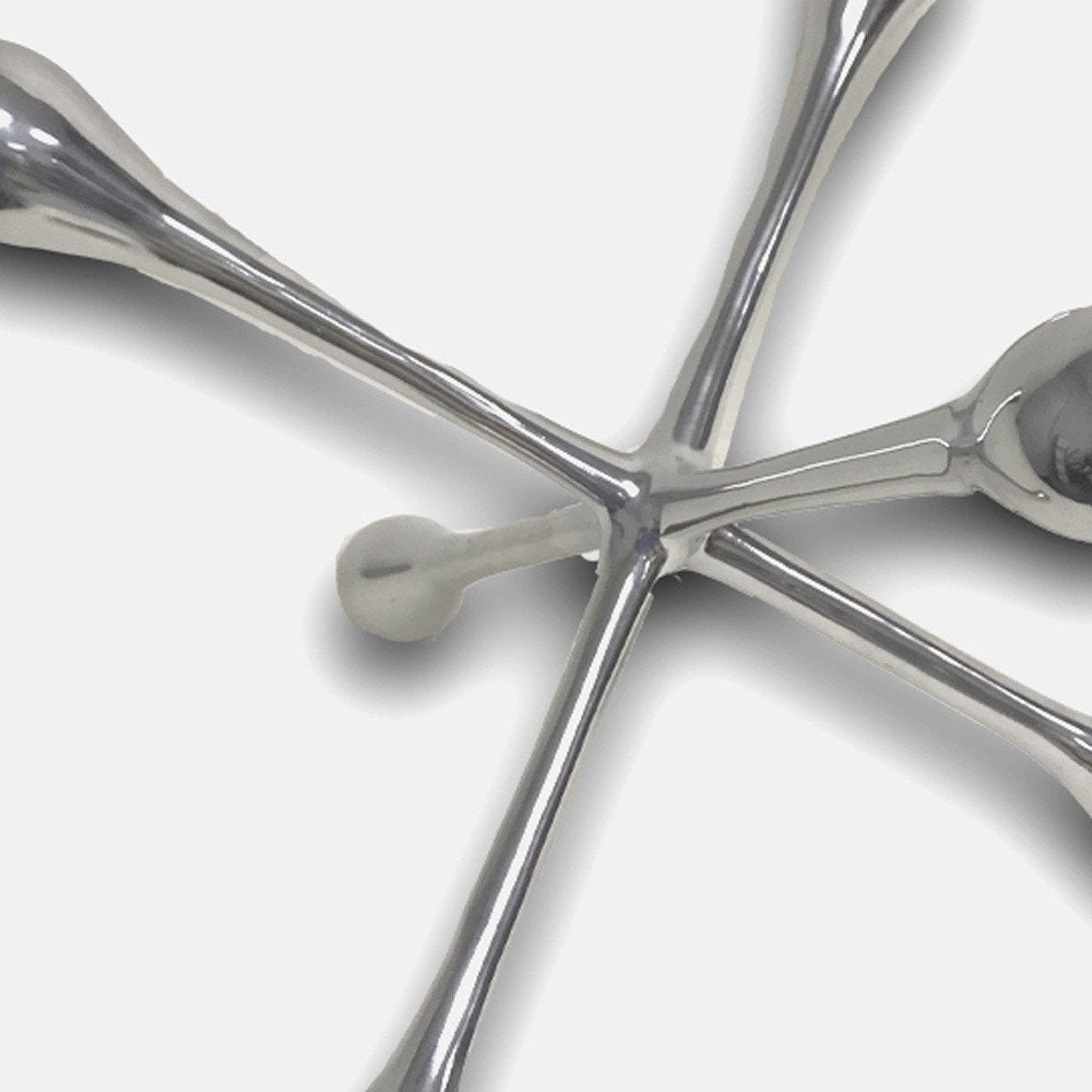 5" Silver Finish Decorative Jack