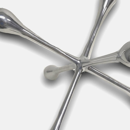 5" Silver Finish Decorative Jack