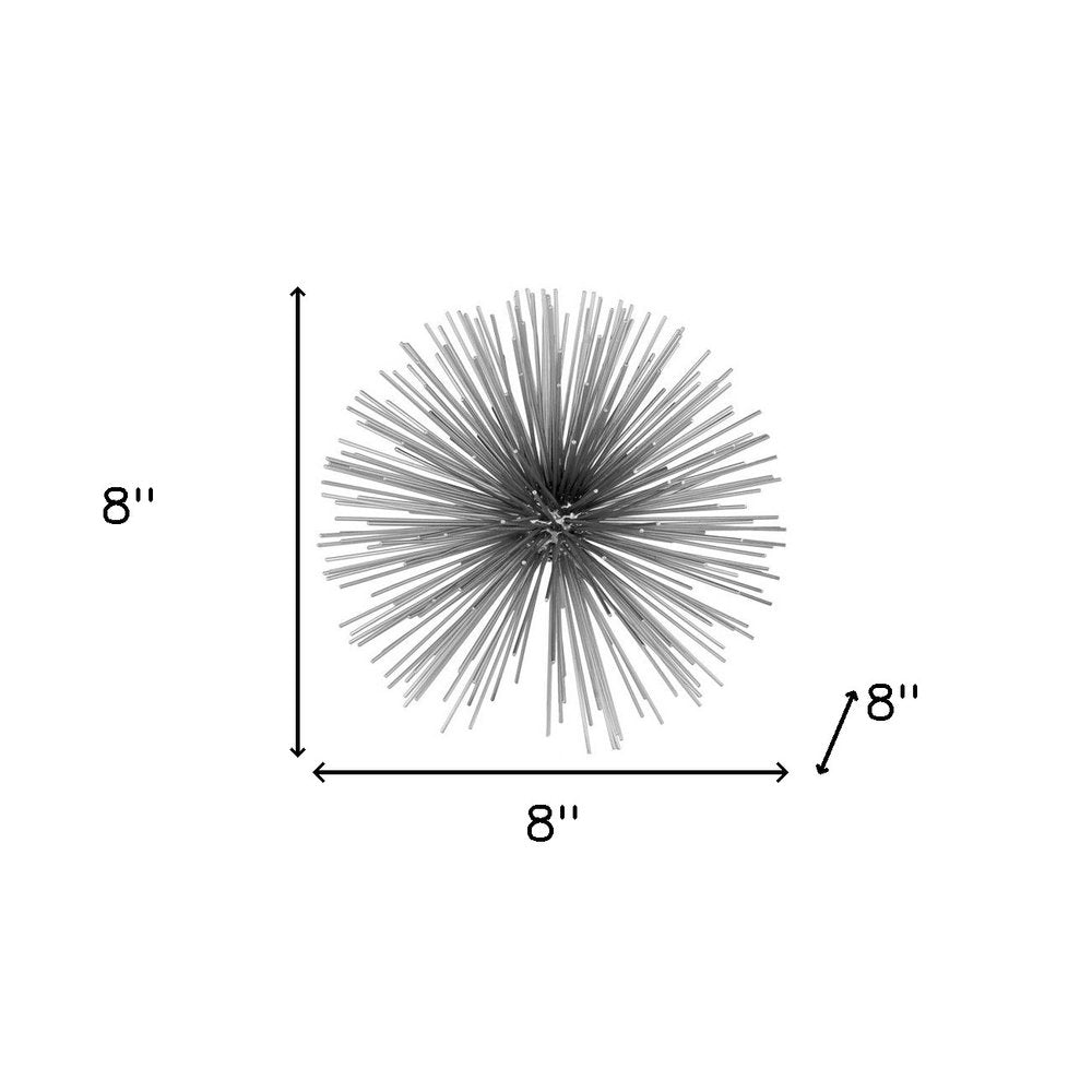10" Antique Gold Finish Large Urchin Sphere