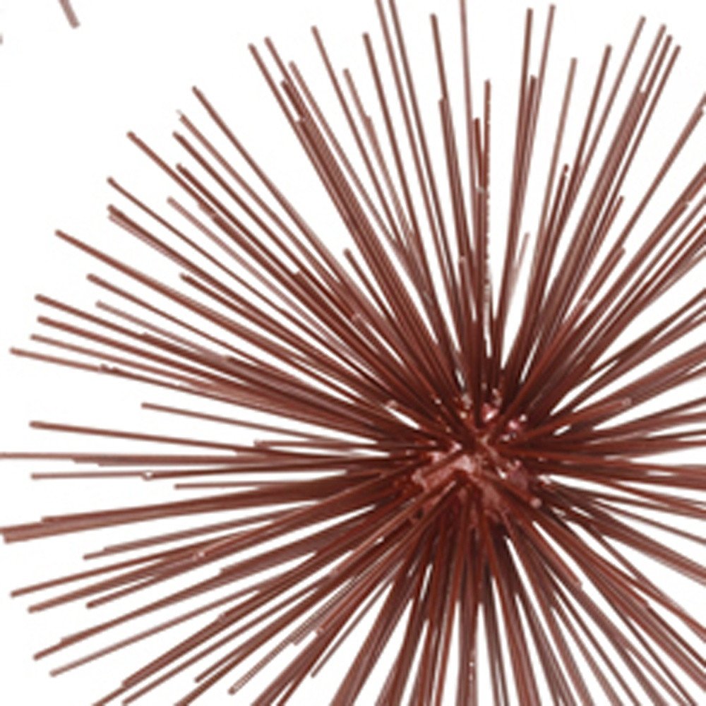 10" Antique Gold Finish Large Urchin Sphere