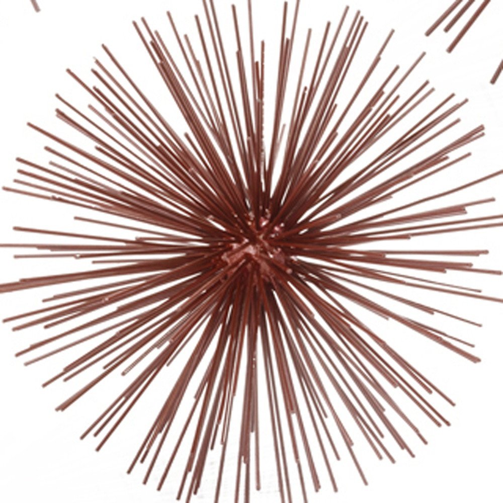 10" Antique Gold Finish Large Urchin Sphere