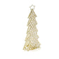 16" Glam Silver And Faux Crystals Christmas Tree Tabletop Sculpture