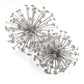 Set of Two Gold Cast Iron Decorative Spiky Sphere Tabletop Sculptures
