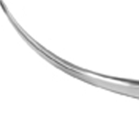 47" Silver Buffed Aluminum Long Horn Wall Sculpture