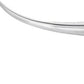 47" Silver Buffed Aluminum Long Horn Wall Sculpture