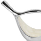 7" Silver Buffed Aluminum Bird Shaped Sculptural Bowl