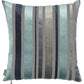 Set Of 2 Blue Variegated Stripe Decorative Pillow Covers