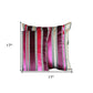 Set Of 2 Purple Varigated Stripe Decorative Pillow Covers