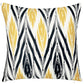 18" Black and Yellow Throw Pillow Cover