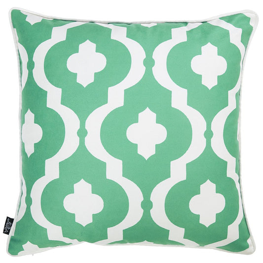 18" Turquoise Throw Pillow Cover