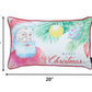 12" X 20" Red and White Christmas Polyester Pillow Cover