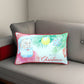 12" X 20" Red and White Christmas Polyester Pillow Cover