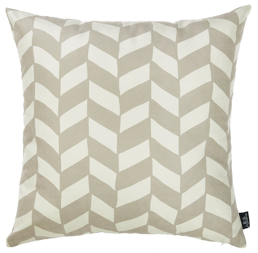 18"X18"Gray Olive Towers Decorative Throw Pillow Cover Printed