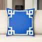 18" Blue and White Throw Pillow Cover