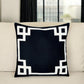 18" Black and White Throw Pillow Cover
