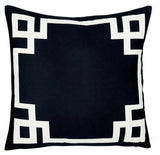 18" Black and White Throw Pillow Cover