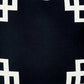 18" Black and White Throw Pillow Cover