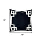 18" Black and White Throw Pillow Cover