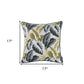 17" Black and White Throw Pillow Cover