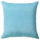 Set of Two 18" Aqua Blue Fabric Throw Pillow Covers