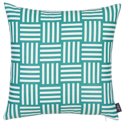 18"X18" Memphis Printed Decorative Throw Pillow Cover