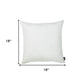 Set Of 2 Bright White Brushed Twill Decorative Throw Pillow Covers