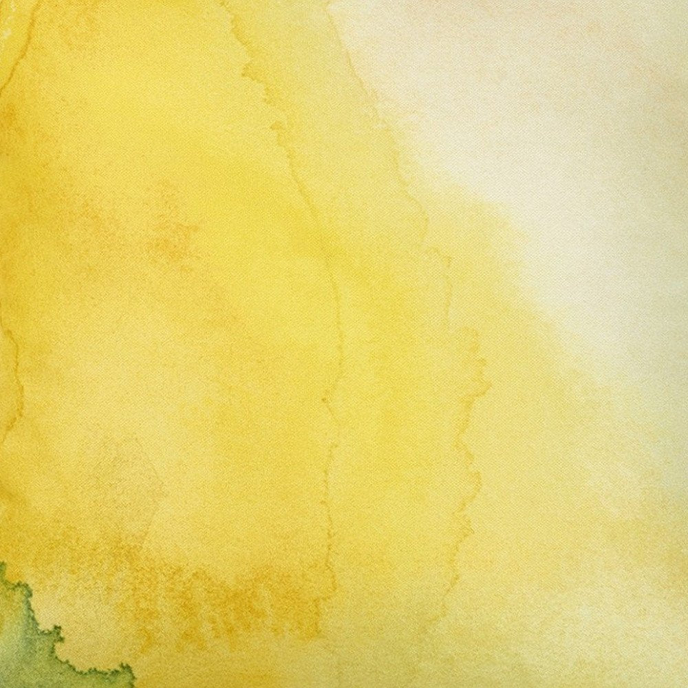 18" Green And Yellow Fabric Throw Pillow Cover