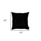 Set of Two 20" Black Throw Pillow Covers