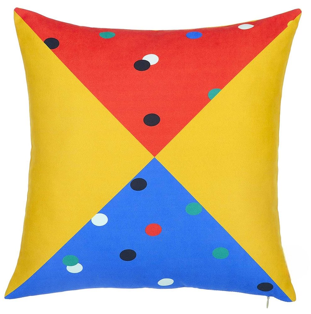 18"X18" Memphis Square Printed Decorative Throw Pillow Cover