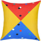 18"X18" Memphis Square Printed Decorative Throw Pillow Cover
