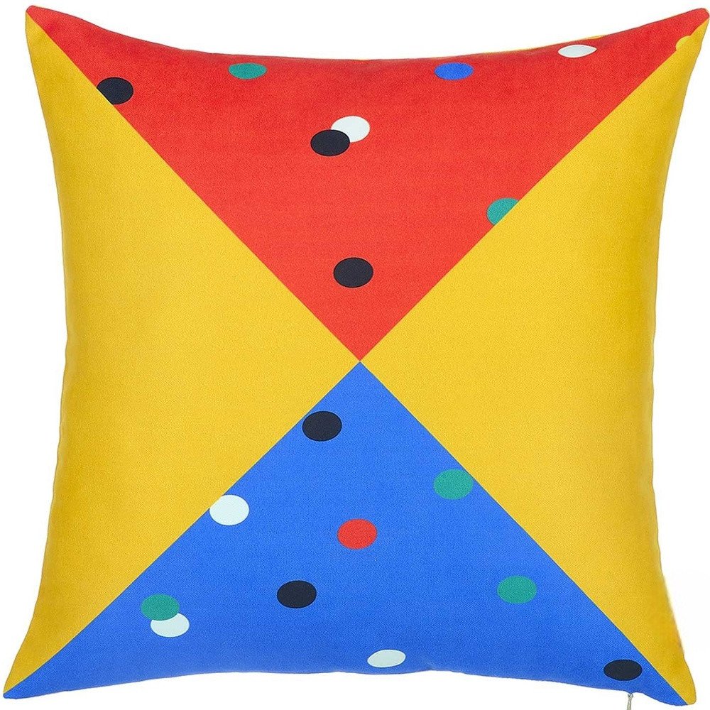 18"X18" Memphis Square Printed Decorative Throw Pillow Cover