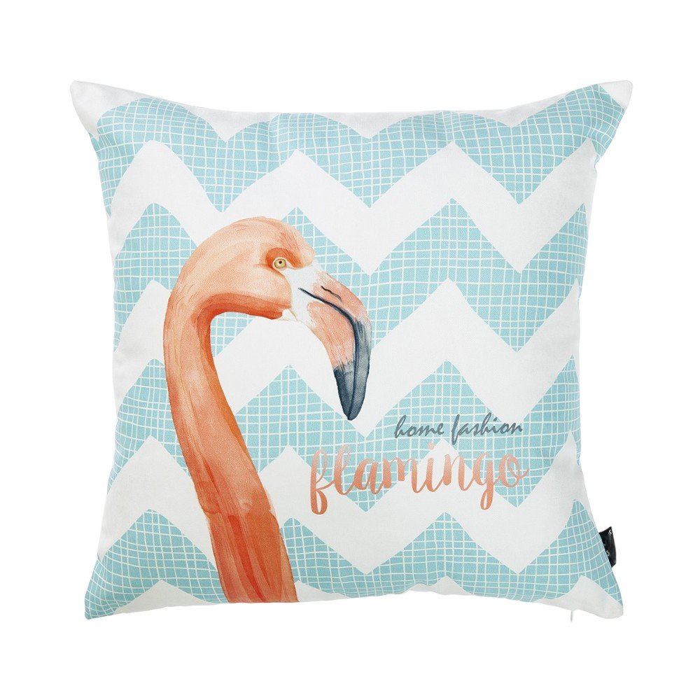 18" Aqua Fabrc Throw Pillow Cover
