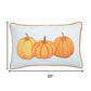 Pumpkin Trio Lumbar Decorative Throw Pillow Cover