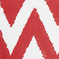 18"X18" Red Nautical Chevron Decorative Throw Pillow Cover Printed