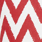 18"X18" Red Nautical Chevron Decorative Throw Pillow Cover Printed