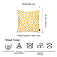 18" Yellow and White Throw Pillow Cover