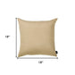 Set of Two 18" Beige Throw Pillow Covers