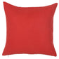 18" Red and Gold Fabrc Throw Pillow Cover